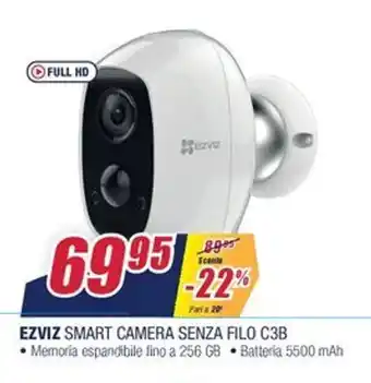 Trony Ezviz Smart Camera Senza Filo C3B offerta