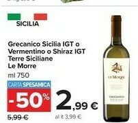 Carrefour Market Terre siciliane Nero d'Avola offerta