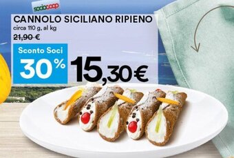 Cannolo Siciliano Ripieno Circa, 110 g