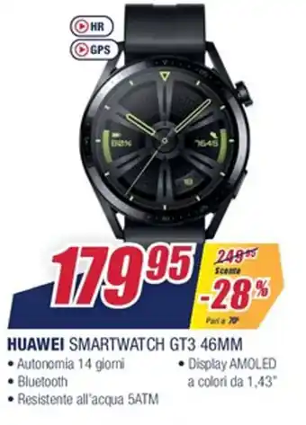 Trony Huawei Smartwatch GT3 46MM offerta