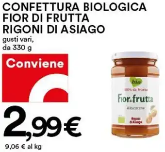 Rigoni di Asiago Confettura Biologica Fior di Frutta Gusti Vari da 330 g