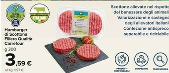 Carrefour Market Hamburger offerta