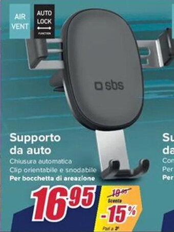 Trony sbs Supporto da auto offerta
