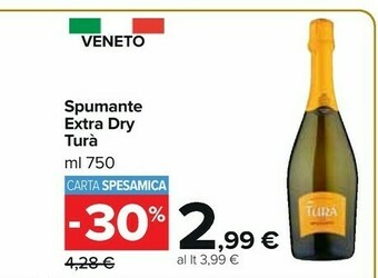 Carrefour Market Tura Spumante Extra Dry offerta