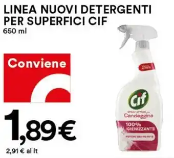Coop Superstore CIF Linea Nuovi Detergenti Per Superfici 650 ml offerta