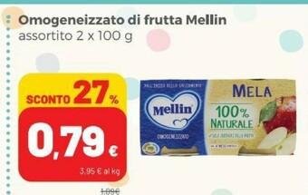 Coop Mellin Omogeneizzato Di Frutta offerta