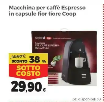 Coop Coop Macchina Per Caffe Espresso In Capsule Fior Fiore offerta