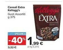 Carrefour Kelloggs Cereali offerta