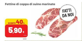 Coop Fettine Di Coppa Di Suino Marinate offerta