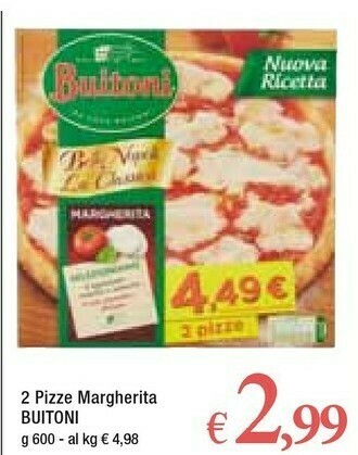 Famila Buitoni Pizza Margherita Bella Napoli 600 G(ml) offerta
