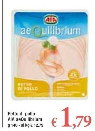 Famila Aia Petto Di Pollo Al Forno Aequilibrium 140 G(ml) offerta