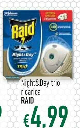 Famila Raid Night&day Trio Ricarica offerta