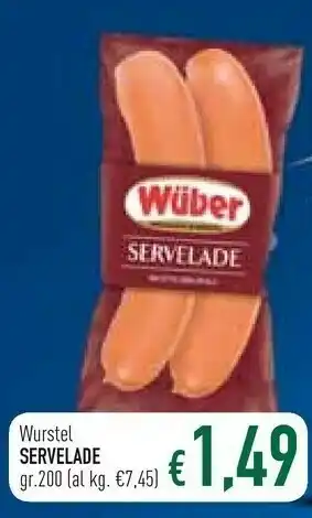 Famila Wuber Servelade Wurstel offerta