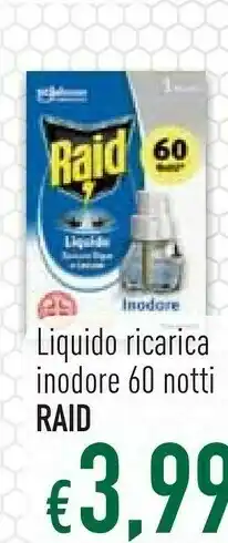 Famila Raid Liquido Ricarica Inodore offerta