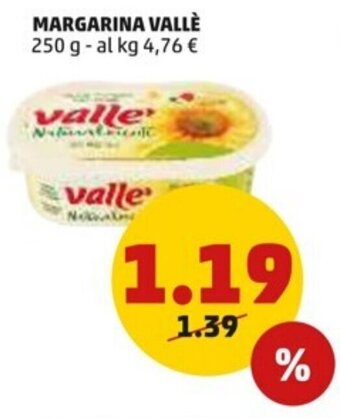 PENNY Margarina Vallè 250 g offerta