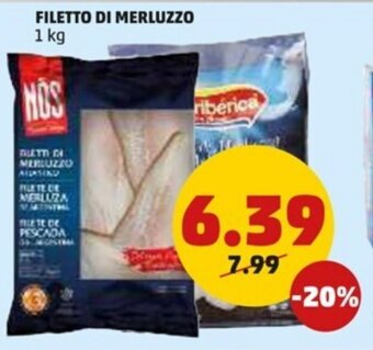 PENNY Filetto di Merluzzo 1 kg offerta