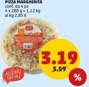 PENNY Pizza Margherita 4 pz 4x280 g offerta