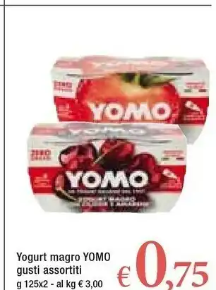 Famila Yomo Yogurt Magro E Fragole 250 G(ml) offerta