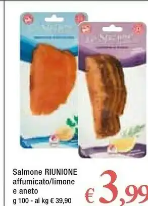Famila Riunione Salmone Affumicato Limone A Aneto offerta
