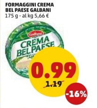PENNY Galbani Formaggini Crema Bel Paese 175 g offerta