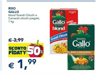 Gallo Riso Blond Grandi Chicchi/ Carnaroli Chicchi Pregiati 1 Kg