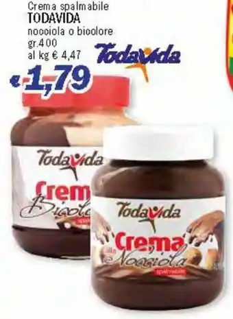 Ard Discount Todavida Crema spalmabile nocciola o bicolore gr.400 offerta