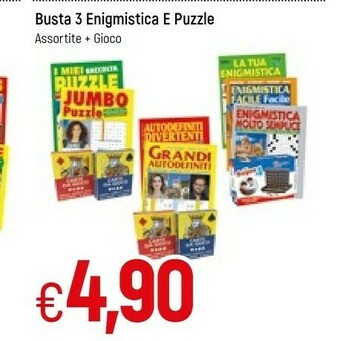 Famila Busta 3 Enigmistica E Puzzle Assortite + Gioco offerta