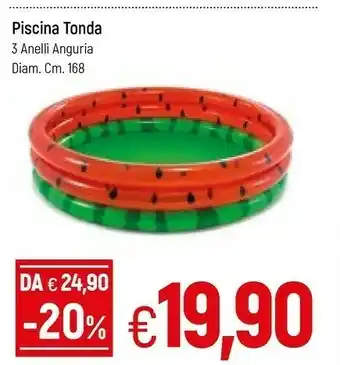 Famila Piscina Tonda 3 Anelli Anguria offerta