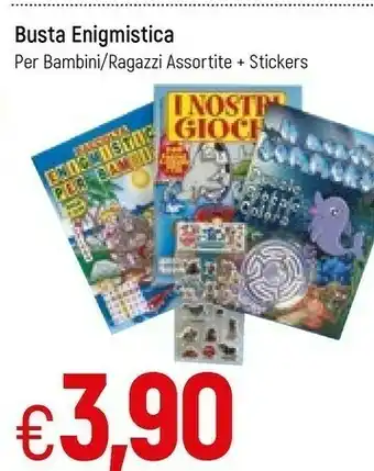 Famila Busta Enigmistica Per Bambini/ragazzi offerta