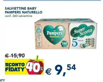 Esselunga Pampers Pampers Salviettine Baby Naturello offerta