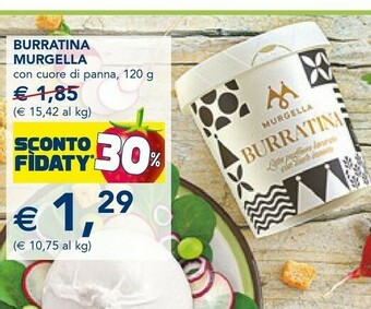 Esselunga Murgella Murgella Burratina Con Cuore Di Panna offerta