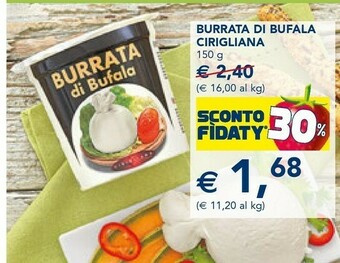 Esselunga Cirigliana Cirigliana Burrata Di Bufala offerta