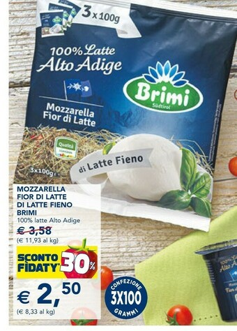 Esselunga Brimi Brimi Mozzarella Fior Di Latte Di Latte Fieno offerta