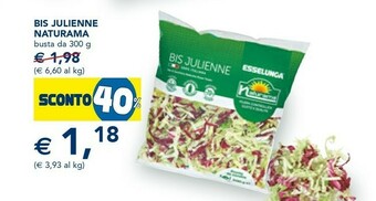 Esselunga Esselunga Bis Julienne Naturama 300 G offerta