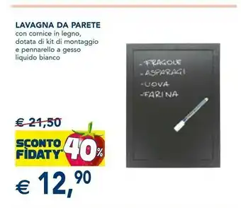 Lavagna Da Parete Con Cornice In Legno