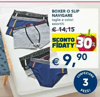 Esselunga Boxer O Slip Navigare offerta