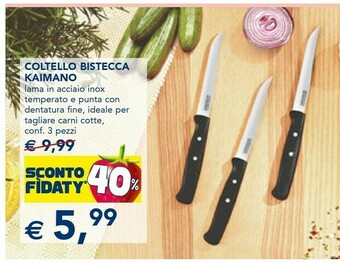Esselunga Coltello Bistecca Kaimano offerta