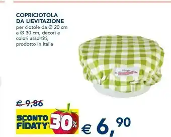 Copriciotola Da Lievitazione Per Ciotole