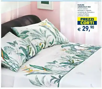 Esselunga Parure Lenzuolo Rio Lenzuolo E Coppia Di Federe offerta