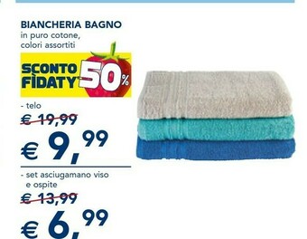 Esselunga Biancheria Bagno offerta