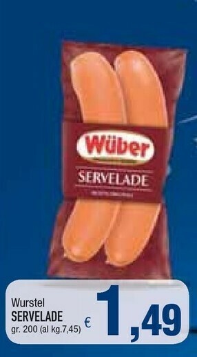 Famila Wuber Servelade Wurstel offerta