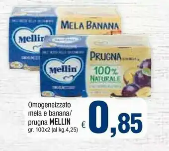Famila Mellin Omogeneizzato Mela E Banana/ Prugna offerta