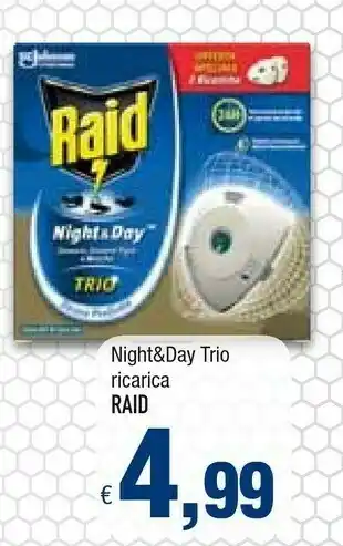 Famila Raid Night&day Trio Ricarica offerta