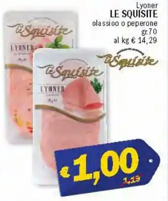 Ard Discount Le Squisite Lyoner classico o peperone gr.70 offerta