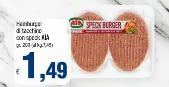 Famila Aia Speck Hamburger Di Tacchino Con Speck offerta
