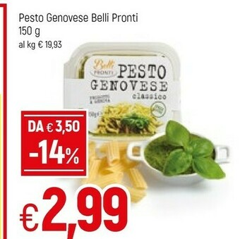 Famila Belli pronti Pesto Genovese offerta