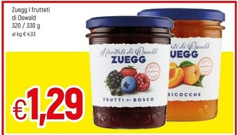 Famila Zuegg Ciliegie Confettura Extra I Frutteti Di Oswald 320 G(ml) offerta