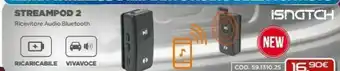 Gbc Isnatch Streampod 2 Ricevitore Audio Bluetooth offerta