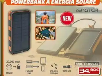 Isnatch Powerbank A Energia Solare