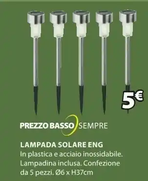 JYSK Lampada Solare Eng offerta